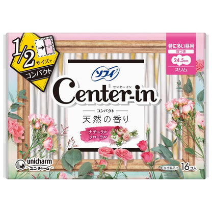 【まとめ買い】センターインコンパクト1/2フローラル特に多い昼用16枚容量16枚×18点セット 生理用品