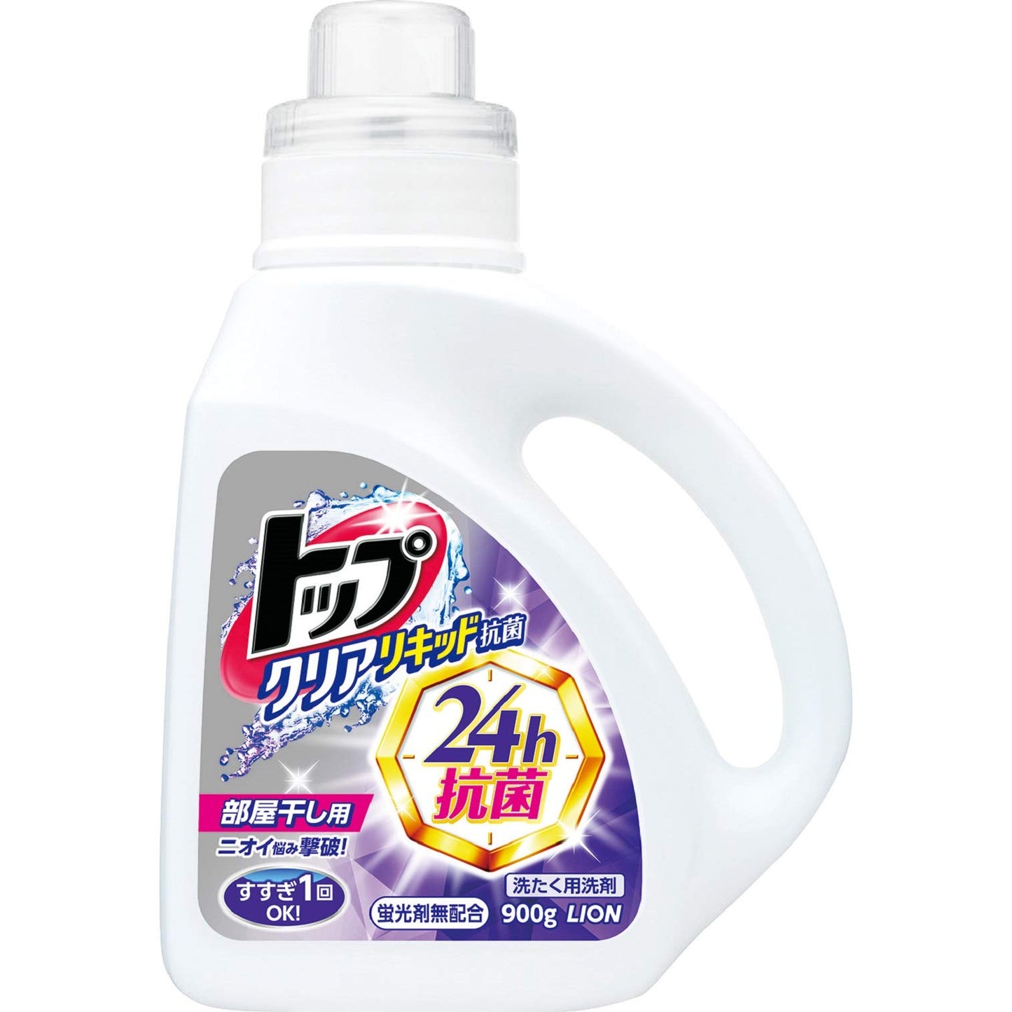 【まとめ買い】トップクリアリキッド抗菌　本体 容量900G×8点セット ライオン 衣料用洗剤