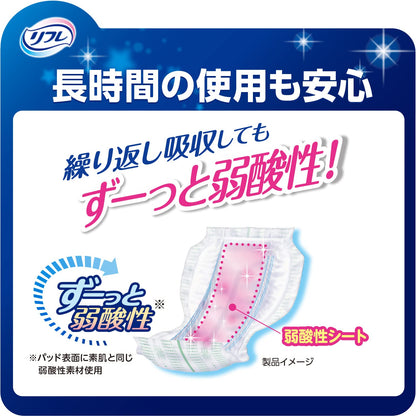 【まとめ買い】リフレ お肌のことを考えた1枚で一晩中安心パッド 6回吸収 26枚 容量26枚×4点セット 大人用オムツ