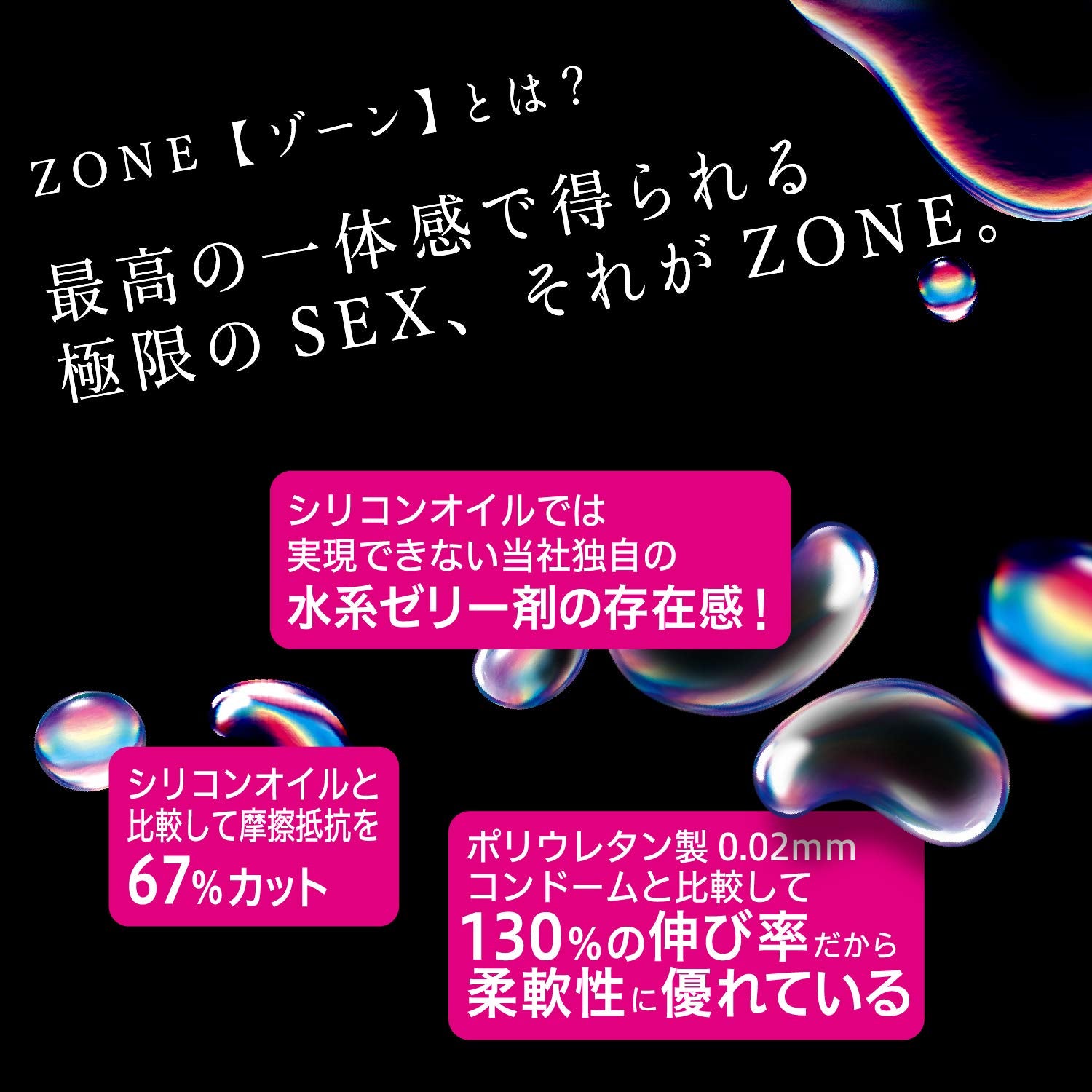 【まとめ買い】ZONE（ゾーン）6個入り 容量6個×10点セット ジェクス コンドーム