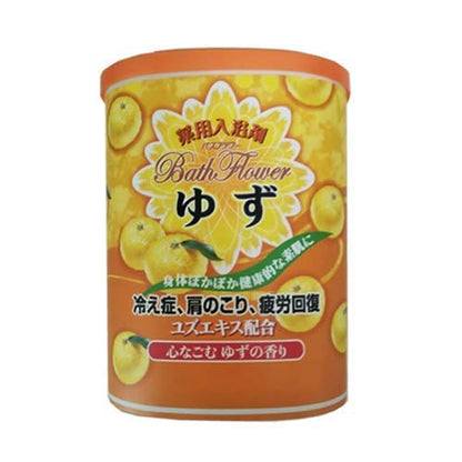 【まとめ買い】バスフラワー ゆず 容量680G×18点セット ヘルス 入浴剤