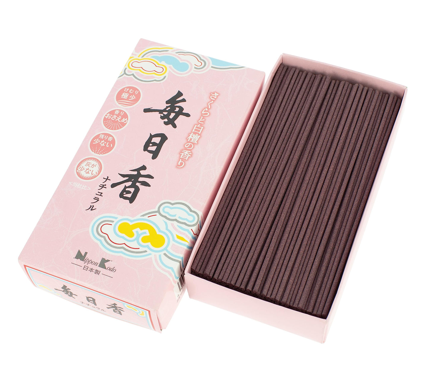 【まとめ買い】毎日香ナチュラル さくら バラ詰 容量110G×5点セット 日本香堂 お線香