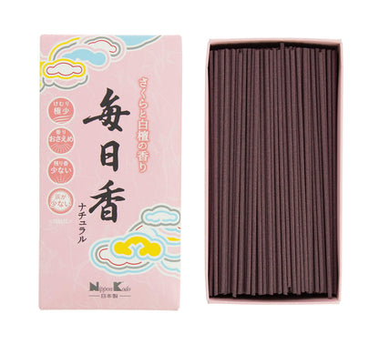 【まとめ買い】毎日香ナチュラル さくら バラ詰 容量110G×5点セット 日本香堂 お線香