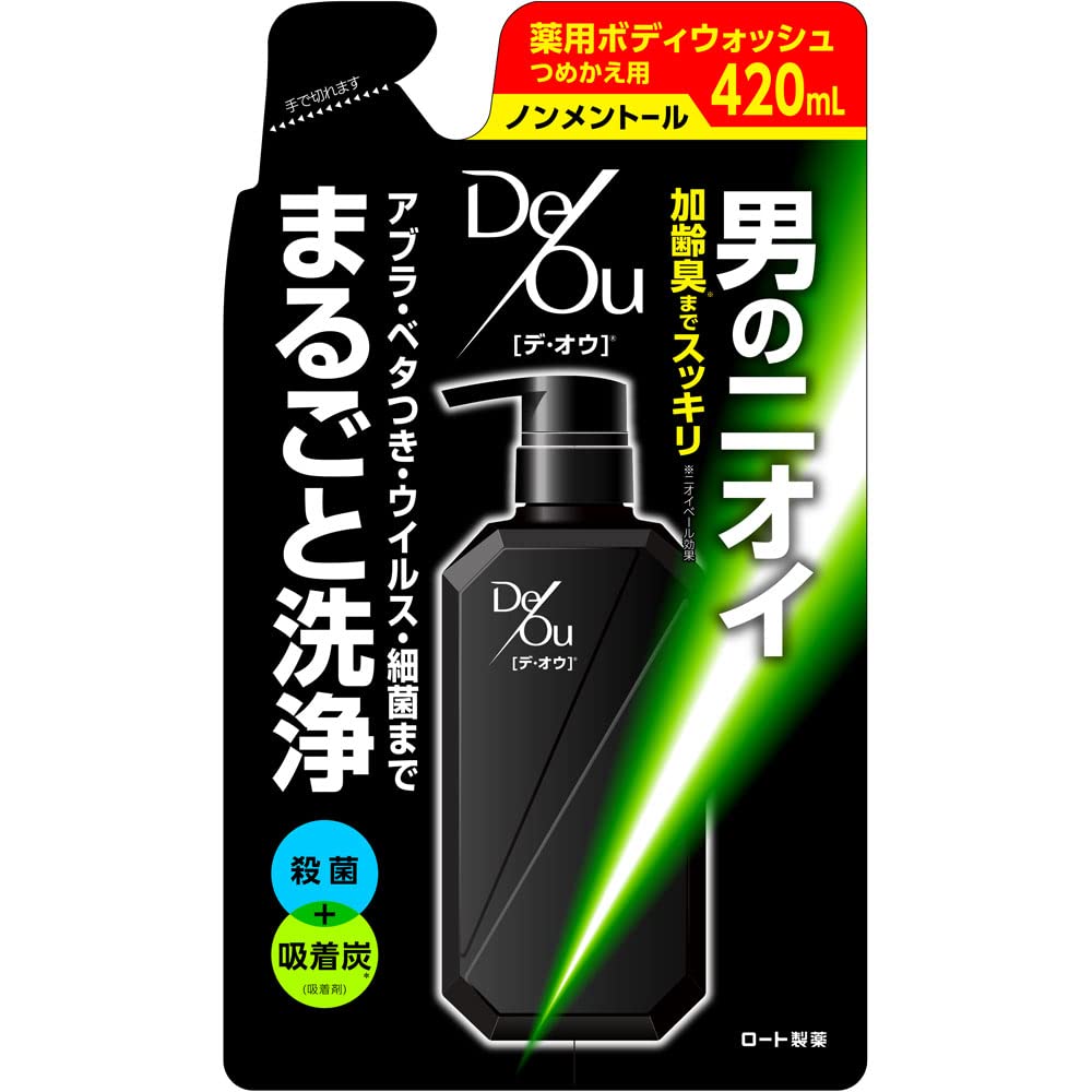 【まとめ買い】デ・オウ 薬用クレンジングウォッシュノンメントール 詰替用 容量420ML×20点セット ロート製薬 洗顔