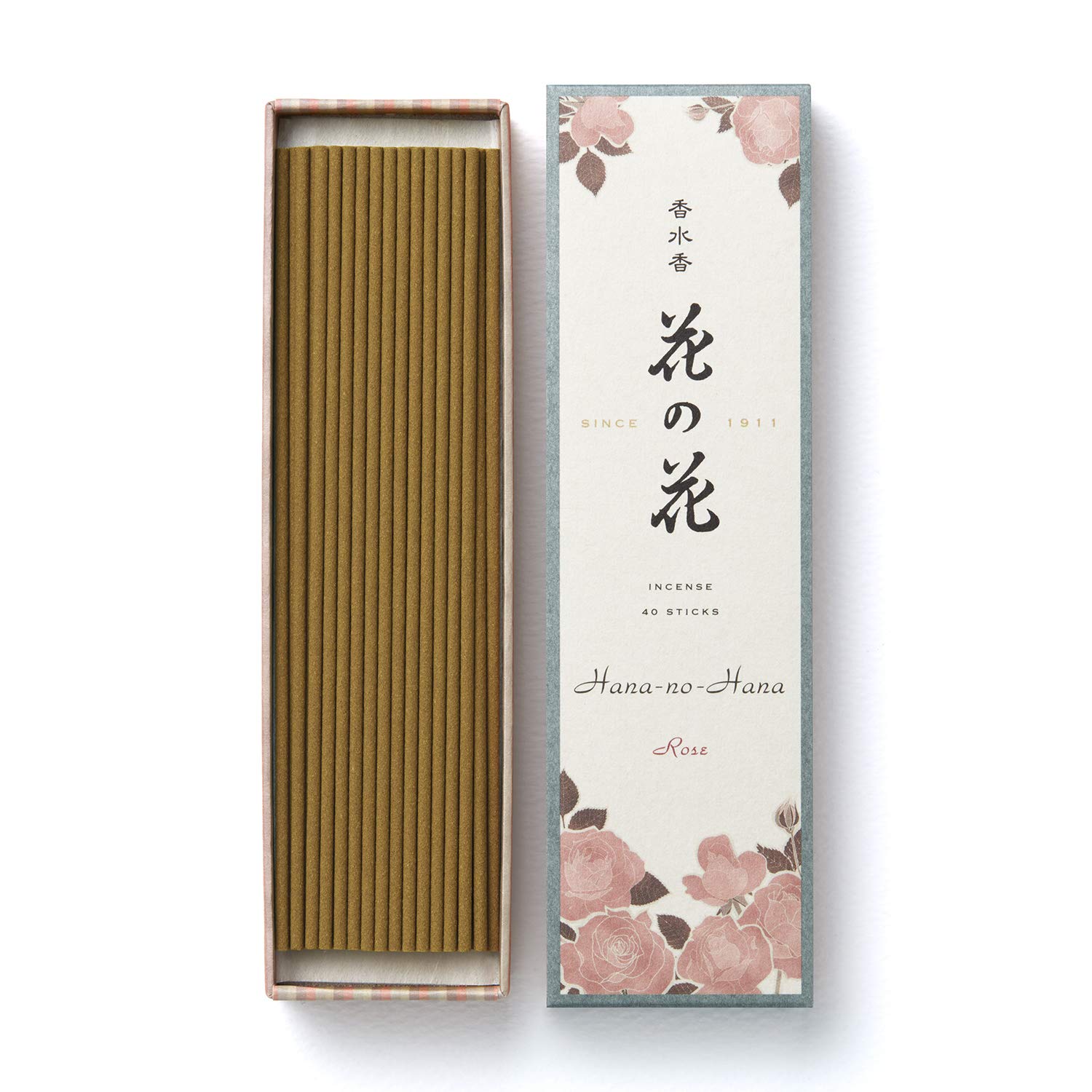 【まとめ買い】香水香　花の花　ばら　長寸４０本入 容量40本×6点セット 日本香堂 お香