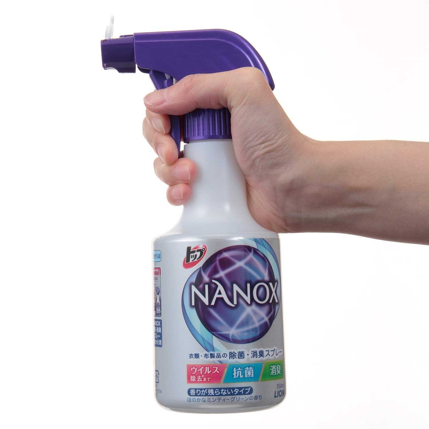 【まとめ買い】トップ　ＮＡＮＯＸ　衣類・布製品の除菌・消臭スプレー　本体 容量350ML×12点セット ライオン スプレー