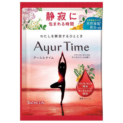 【まとめ買い】アーユルタイム フランキンセンス＆サンダルウッドの香り 40g 容量40G×6点セット バスクリン 入浴剤