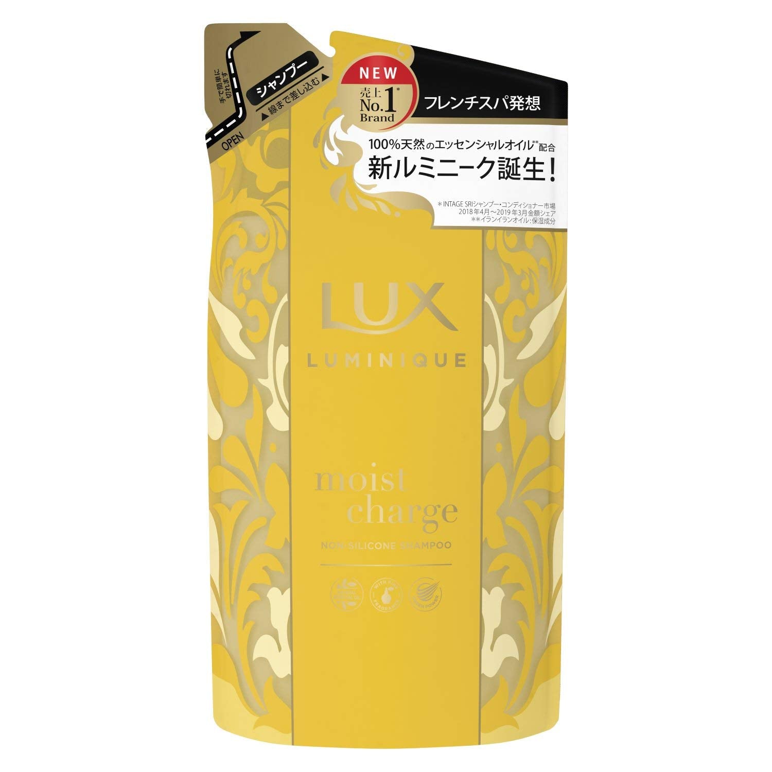 【まとめ買い】ラックス ルミニーク モイストチャージ シャンプー 詰替え用 容量350G×18点セット ユニリーバ シャンプー