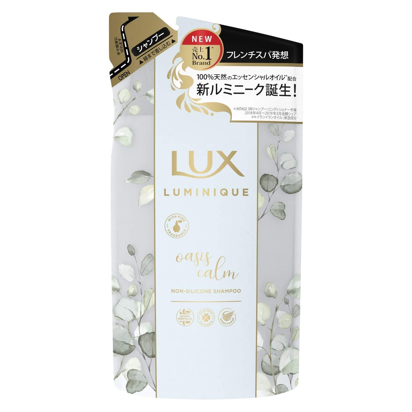 【まとめ買い】ラックス ルミニーク オアシスカーム シャンプー 詰替え用 容量350G×18点セット ユニリーバ シャンプー