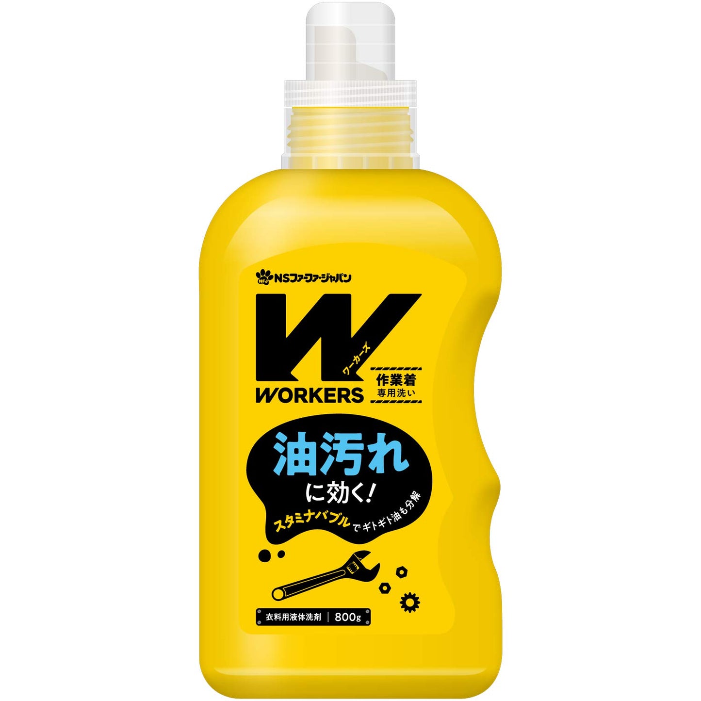 【まとめ買い】WORKERS 作業着液体洗剤800g 容量800G×12点セット ＮＳファーファ・ジャパン 衣料用洗剤