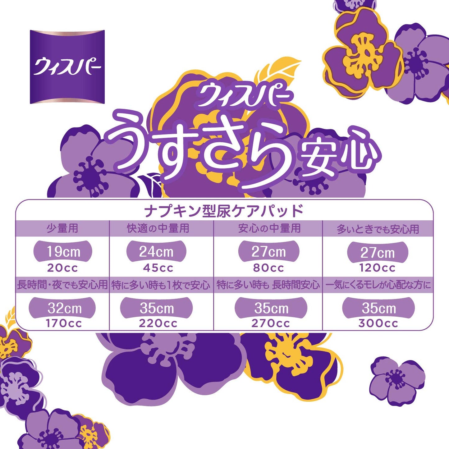 【まとめ買い】ウィスパ－ うすさら安心 快適の中量用 45cc 22枚 容量22枚×16点セット Ｐ＆Ｇ 大人用オムツ