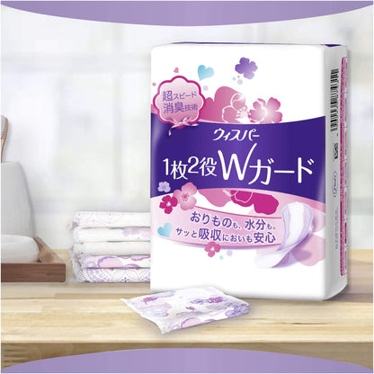 【まとめ買い】ウィスパー1枚2役Wガード おりもの＆水分ケア パンティライナー 15cc 66枚 容量66枚×10点セット Ｐ＆Ｇ 生理用品