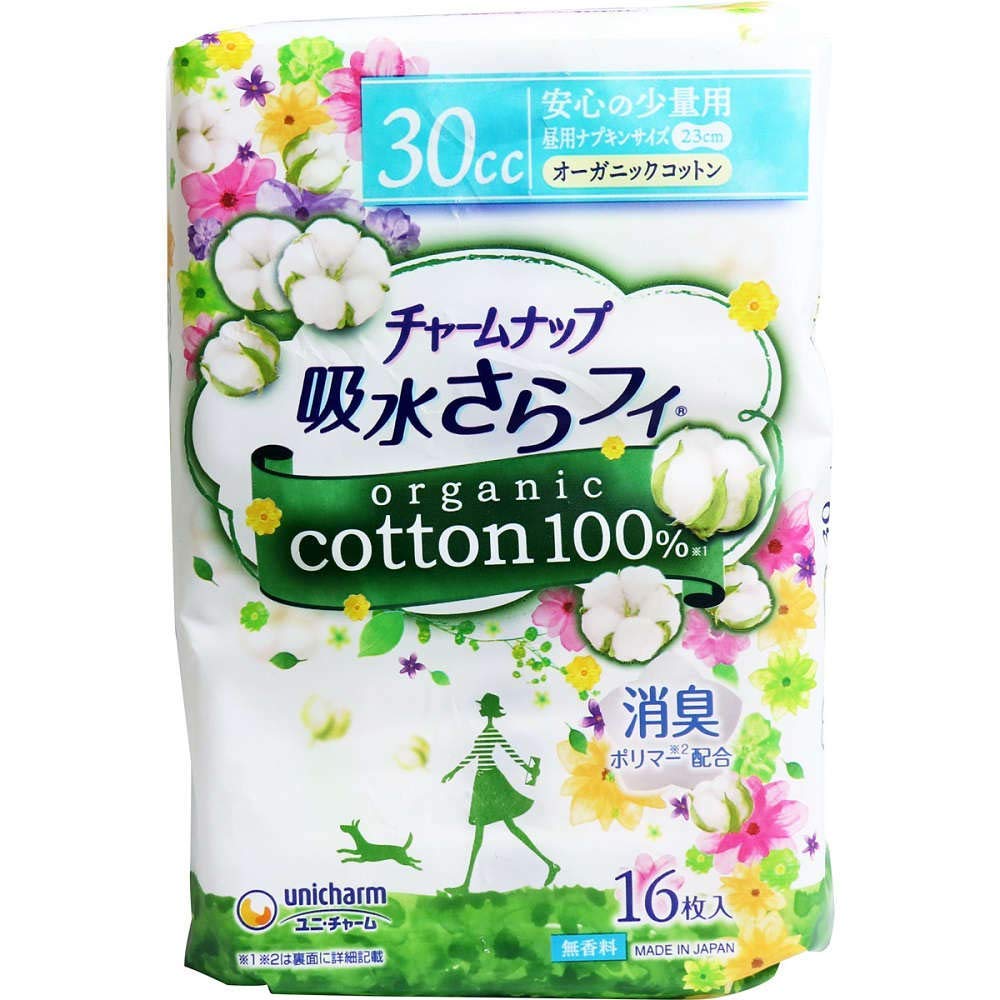 【まとめ買い】チャームナップ コットン安心の少量用 16枚 容量16枚×24点セット ユニ・チャーム（ユニチャーム） 生理用品