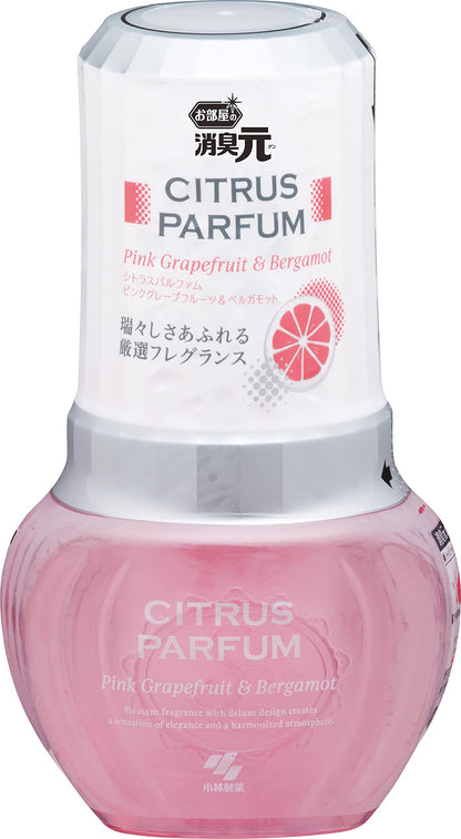 【まとめ買い】お部屋の消臭元 シトラスパルファムピンクグレープフルーツ＆ベルガモット 容量400mL×16点セット芳香剤・部屋用
