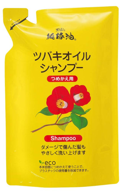 【まとめ買い】ツバキオイル シャンプー つめかえ 容量380mL×16点セット 黒ばら本舗 シャンプー