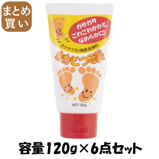 【まとめ買い】かかとつる美 ウォッシュ 容量120G×6点セット コスメテックスローランド 化粧品