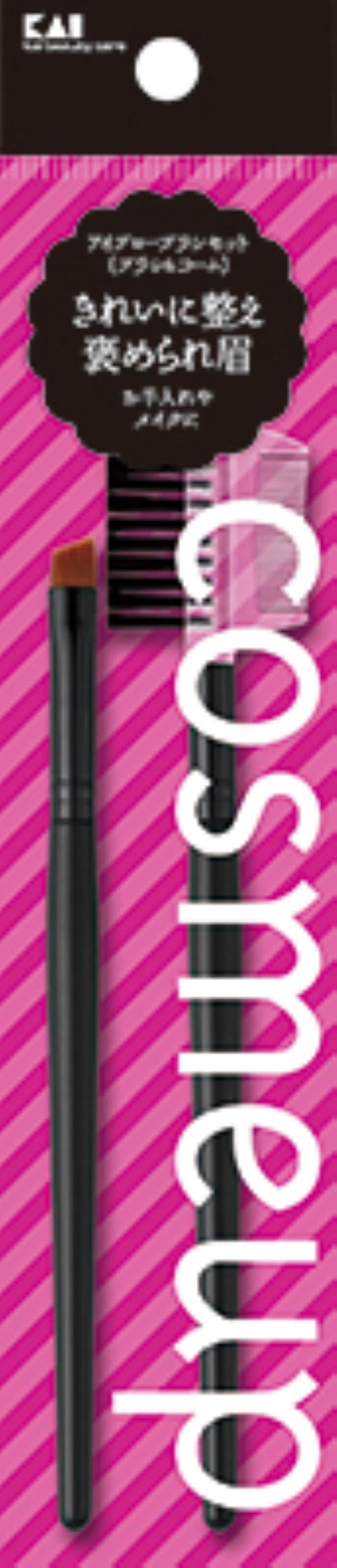 【まとめ買い】cosmeup アイブローブラシセット（ブラシ＆コーム） 容量2本×12点セット 貝印 メイク