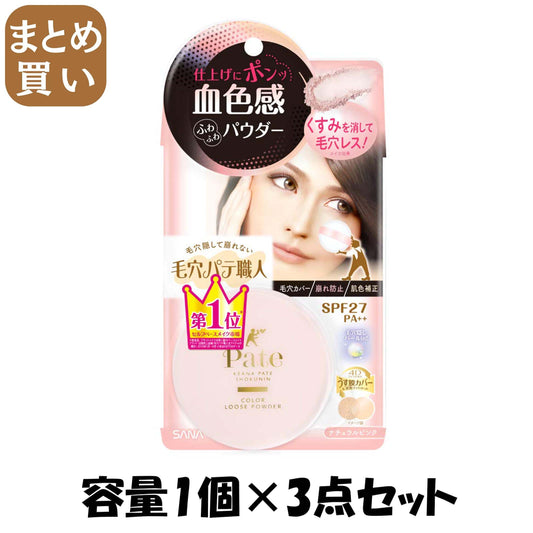 【まとめ買い】サナ 毛穴パテ職人 カラールースパウダー 01 容量1個×3点セット 常盤薬品 メイク
