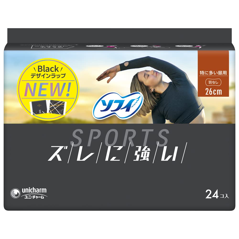 【まとめ買い】ソフィSPORTS260羽なし24枚 容量27枚×24点セット ユニ・チャーム（ユニチャーム） 生理用品