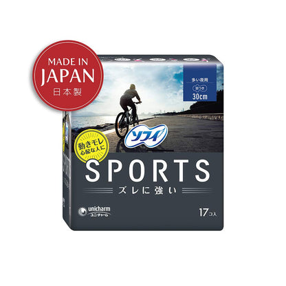 【まとめ買い】ソフィSPORTS300羽つき17枚 容量19枚×24点セット ユニ・チャーム（ユニチャーム） 生理用品
