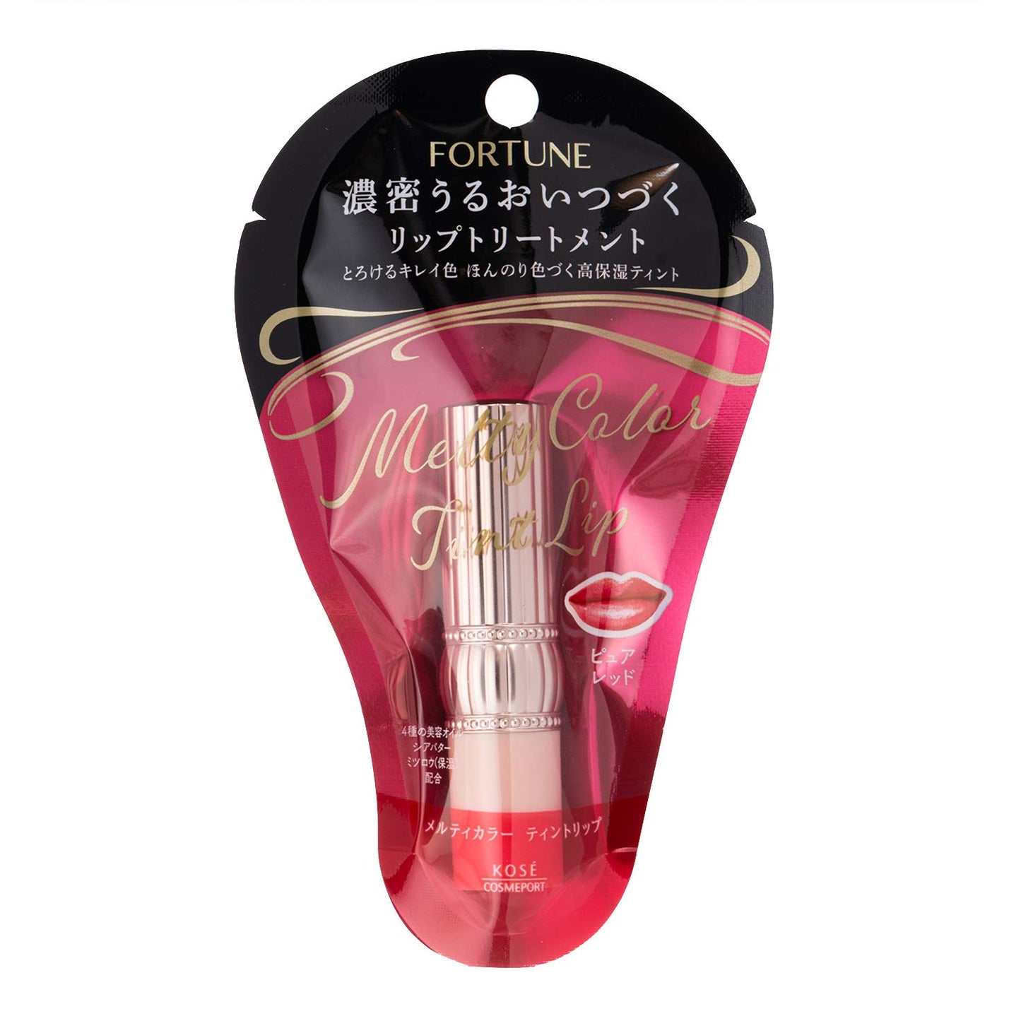 【まとめ買い】フォーチュン メルティカラー ティントリップ （ピュアレッド）容量4G×6点セットリップクリーム