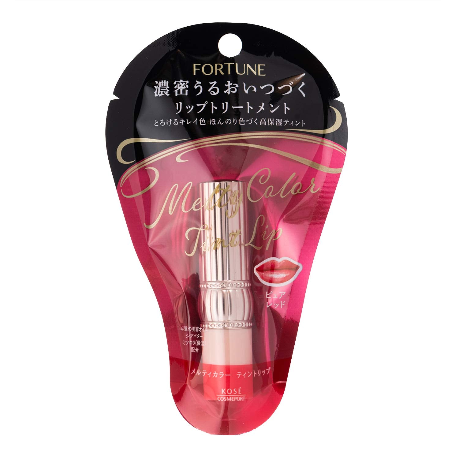 【まとめ買い】フォーチュン メルティカラー ティントリップ （ピュアレッド）容量4G×6点セットリップクリーム