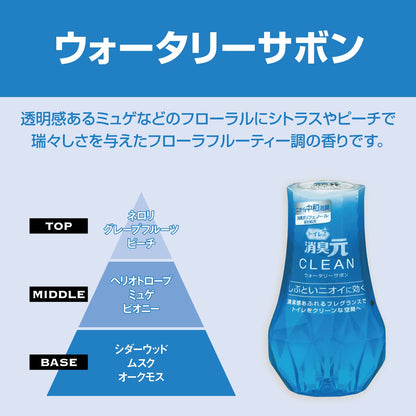 【まとめ買い】トイレの消臭元CLEANウオータリーサボン 容量400ML×16点セット 小林製薬 芳香剤・トイレ用
