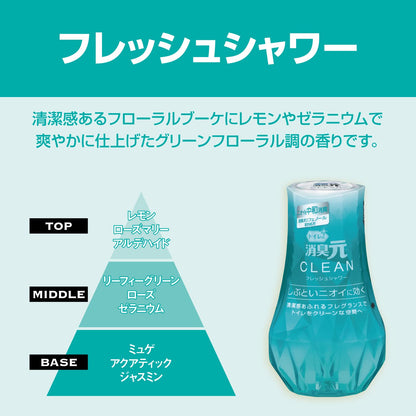 【まとめ買い】トイレの消臭元CLEANフレッシュシャワー 容量400ML×16点セット 小林製薬 芳香剤・トイレ用