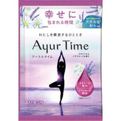 【まとめ買い】アーユルタイム カモミール＆クラリセージの香り 40g 容量40G×6点セット バスクリン 入浴剤