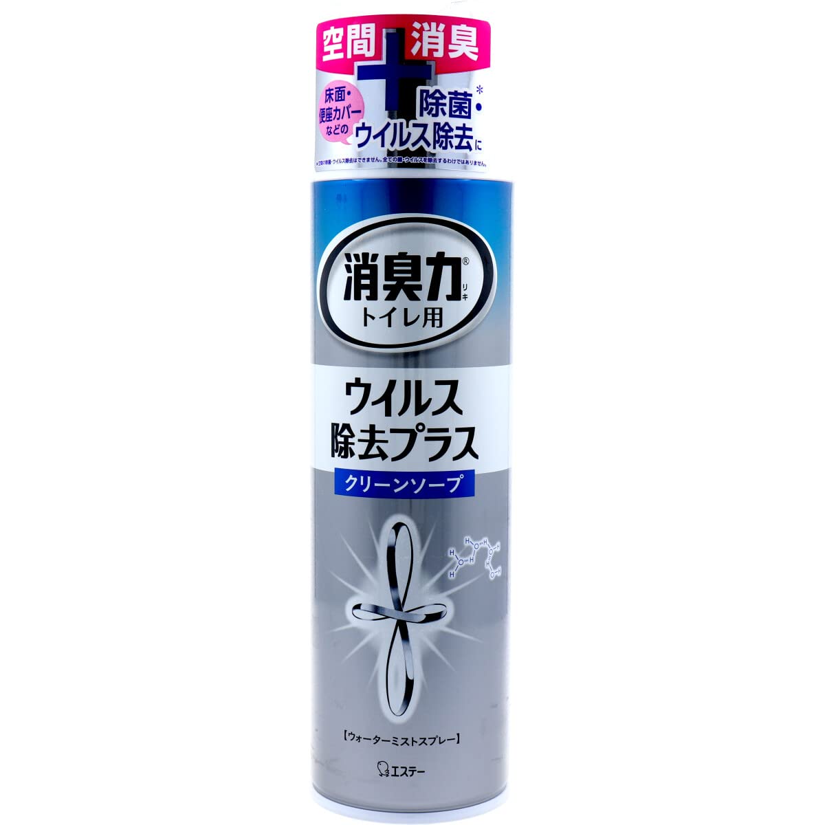 【まとめ買い】トイレの消臭力スプレー ウイルス除去プラス クリーンソープ 容量280ML×24点セット エステー