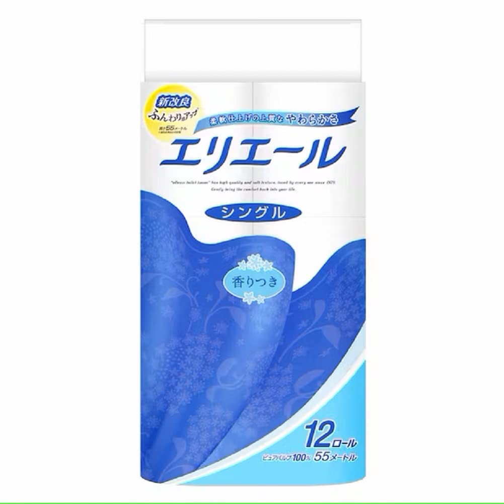 【まとめ買い】エリエールトイレットティシュー12ロール（シングル） 容量12R×6点セット 大王製紙 トイレットペーパー