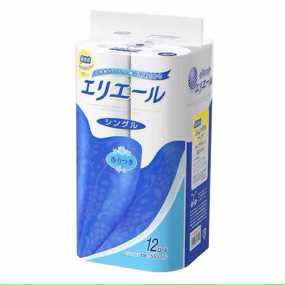 【まとめ買い】エリエールトイレットティシュー12ロール（シングル） 容量12R×6点セット 大王製紙 トイレットペーパー