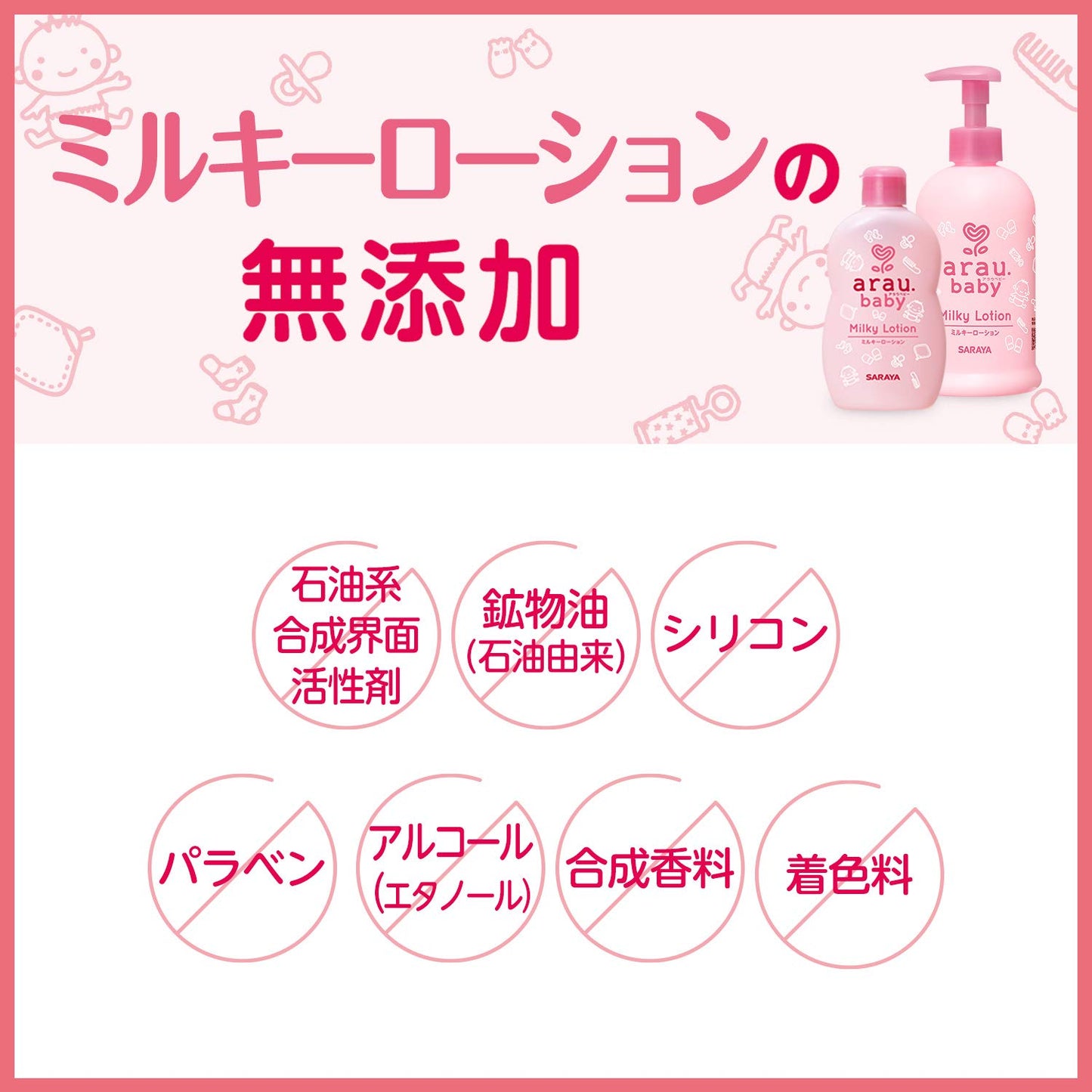 【まとめ買い】アラウベビー ミルキーローション300ML 容量300ML×24点セット サラヤ ベビー用品