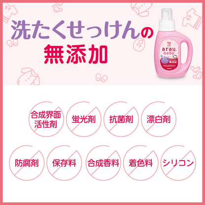 【まとめ買い】アラウベビー 洗たくせっけん詰替720ML 容量720ML×12点セット サラヤ 衣料用洗剤・自然派
