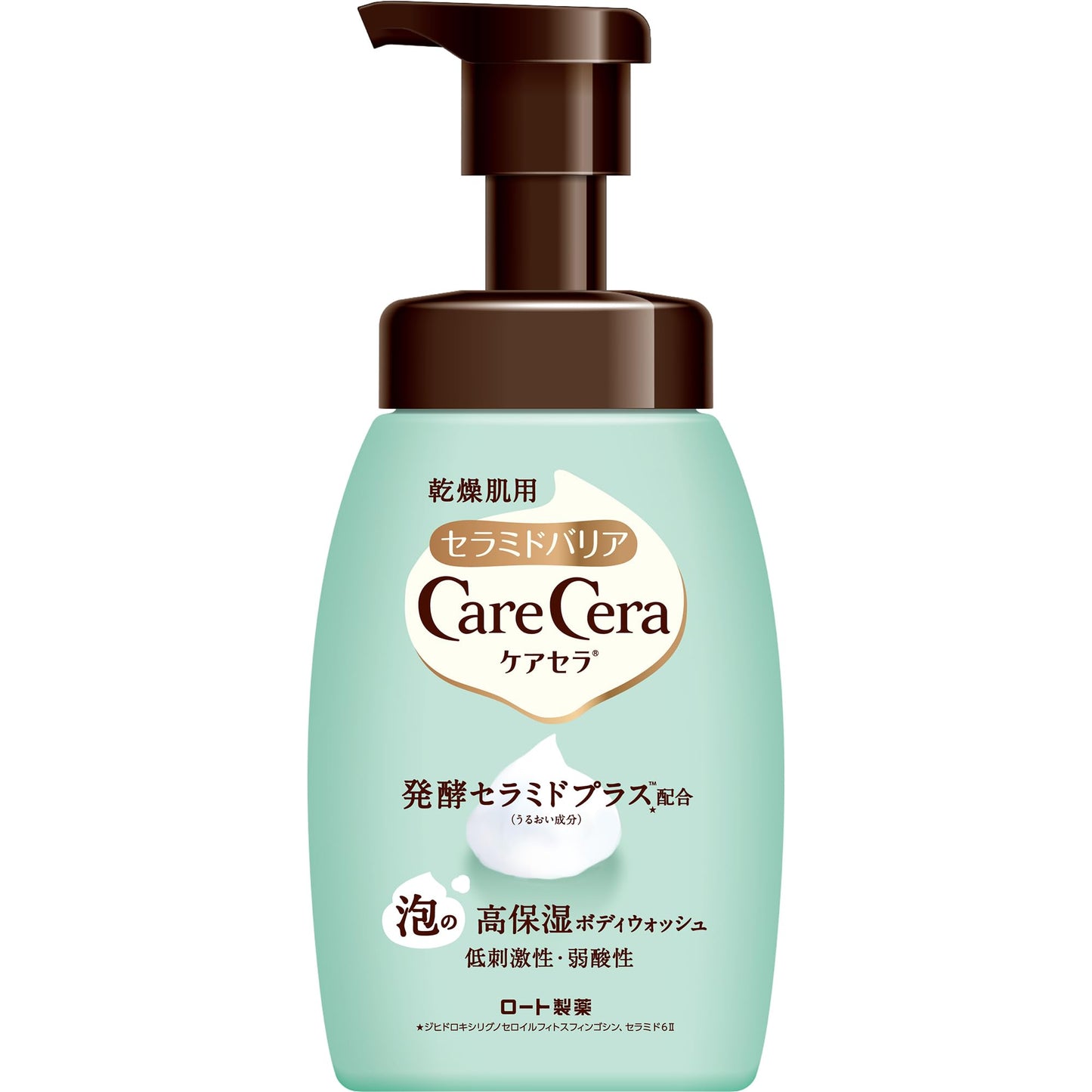 【まとめ買い】ケアセラ 泡の高保湿ボディウォッシュ 450mL 容量450ML×15点セット ロート製薬 ボディソープ