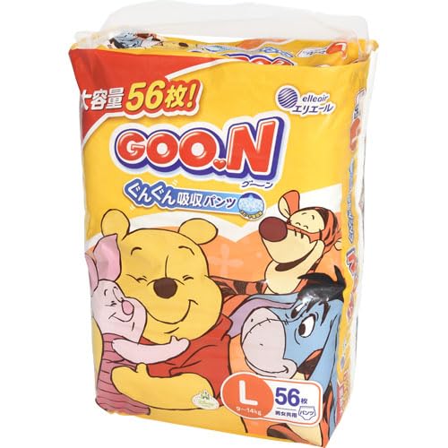 【まとめ買い】グ～ンパンツ まっさらさら通気 Lサイズ56枚 男女共用 容量56マイ×3点セット 大王製紙