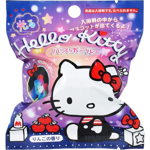 【まとめ買い】ハローキティ光るバスボール 容量80G×24点セット サンタン 入浴剤