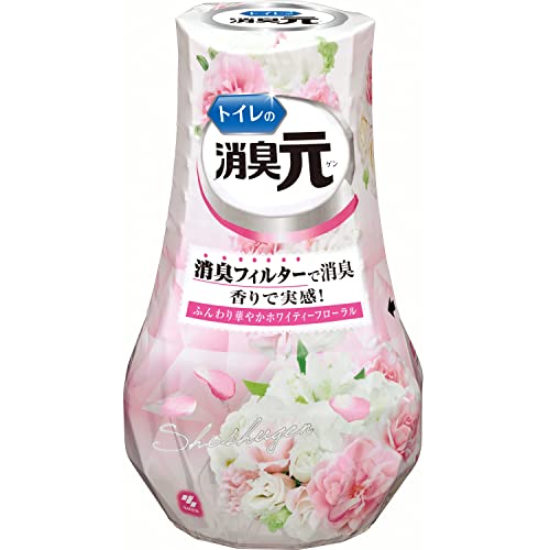 【まとめ買い】トイレの消臭元ふんわり華やかホワイティフローラル 容量400ML×16点セット 小林製薬 芳香剤・トイレ用