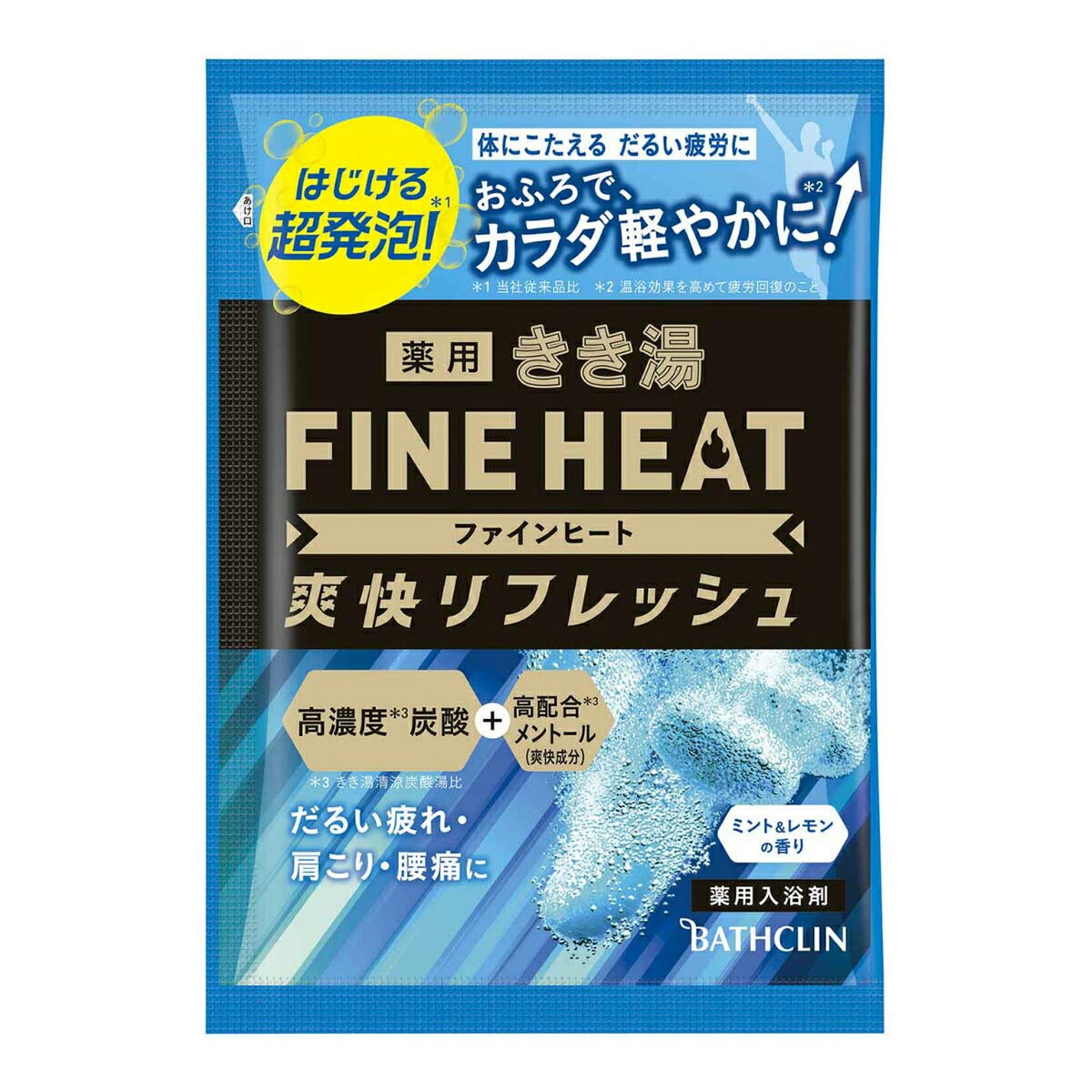 【まとめ買い】きき湯ファインヒート　爽快リフレッシュ　５０ｇ 容量50G×6点セット バスクリン 入浴剤