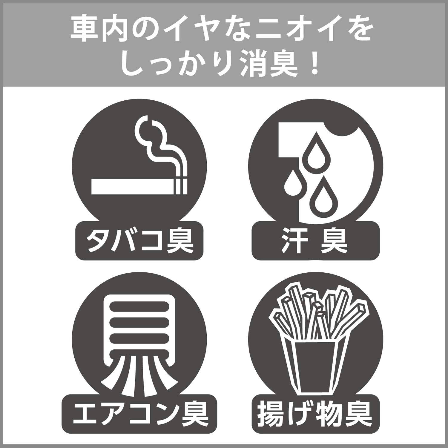 【まとめ買い】クルマの消臭力 新車復活 ウイルス除去プラス 消臭剤 車用 除菌 スプレー 無香性 250mL