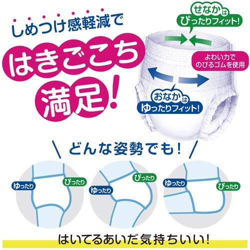 【まとめ買い】肌ケア アクティ うす型パンツ消臭抗菌プラス L－LL8枚 容量8ﾏｲ×4点セット日本製紙クレシア 大人用オムツ