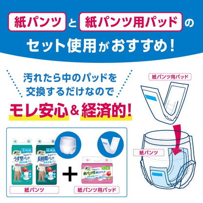 【まとめ買い】肌ケアアクティ紙パンツ用尿とりパッド2回分吸収 容量1ｺ×6点セット 日本製紙クレシア 大人用オムツ