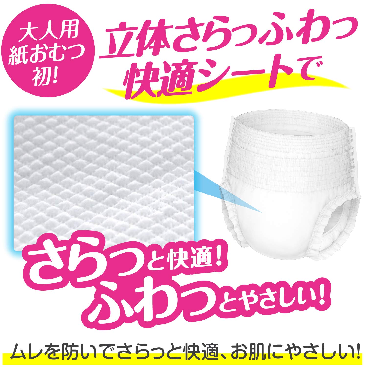【まとめ買い】肌ケア アクティ うす型パンツ消臭抗菌プラス L－LL16枚 容量16ﾏｲ×4点セット日本製紙クレシア 大人用オムツ
