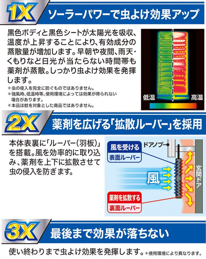 【まとめ買い】フマキラー 虫よけバリアブラック3Xパワー玄関用260日 容量1個×18点セット フマキラー 殺虫剤・虫よけ