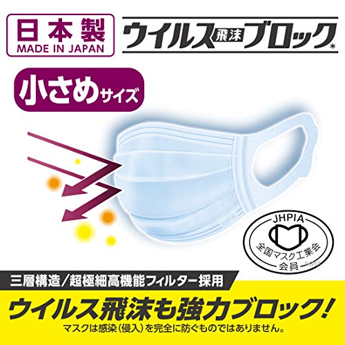 【まとめ買い】ハイパーブロックマスク ウイルス飛沫ブロック 小さめサイズ 30枚入 容量30枚×18点セット 大王製紙 マスク
