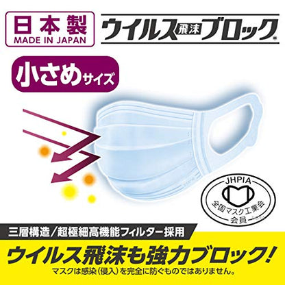 【まとめ買い】ハイパーブロックマスク ウイルス飛沫ブロック 小さめサイズ 30枚入 容量30枚×18点セット 大王製紙 マスク
