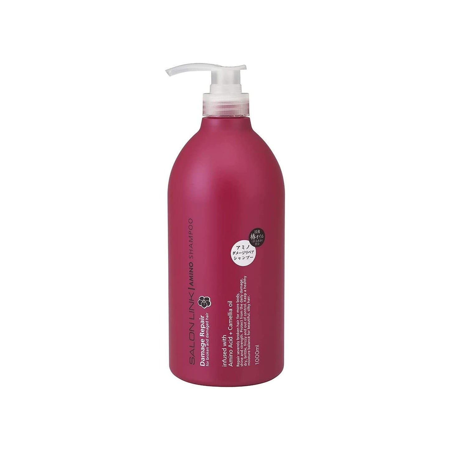 【まとめ買い】サロンリンク　アミノ　ダメージリペア　椿シャンプー　１０００ＭＬ 容量1000ML×10点セット熊野油脂 シャンプー