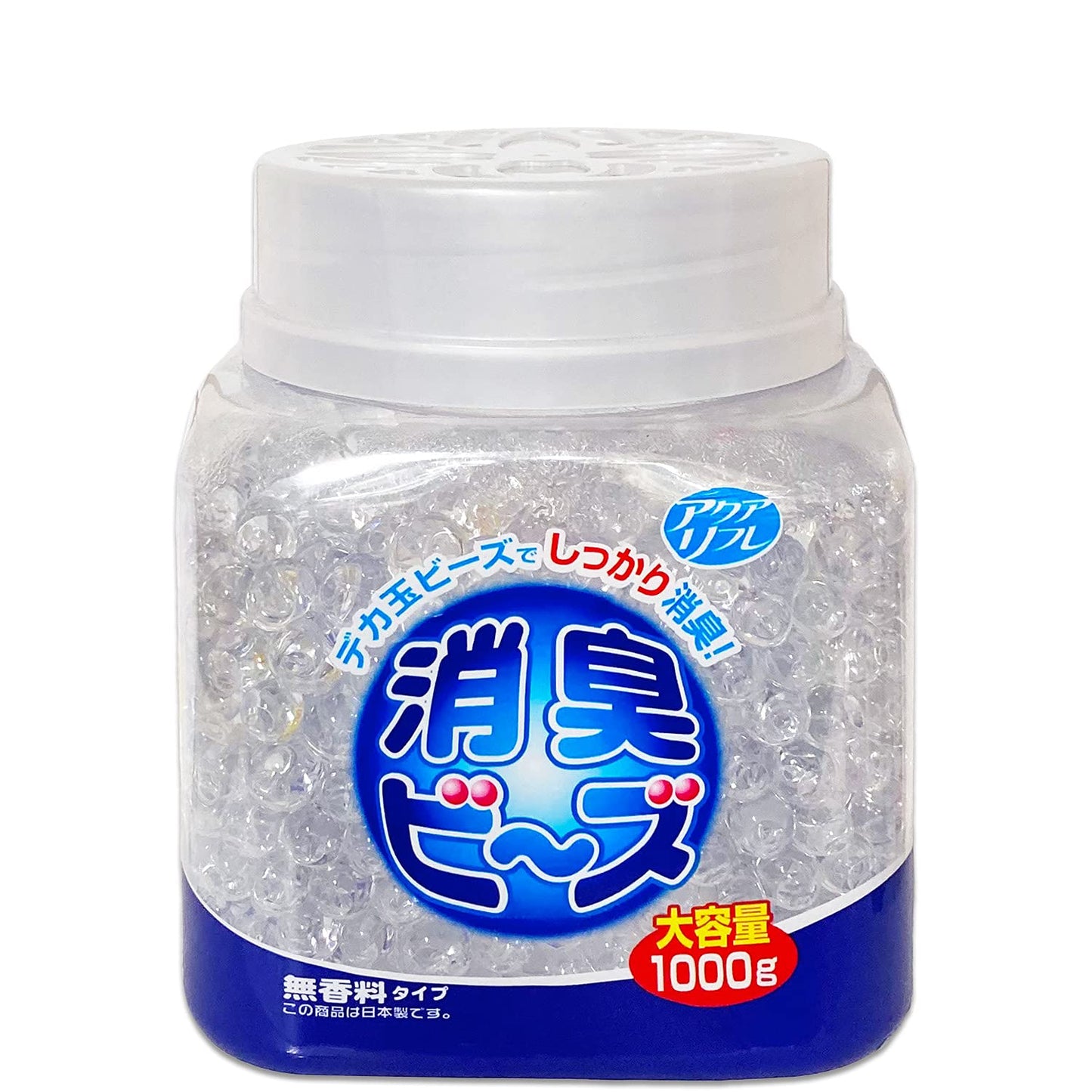 【まとめ買い】アクアリフレ消臭ビーズ本体無香料１０００ｇ 容量1000G×8点セット ライオンケミカル 芳香剤・部屋用