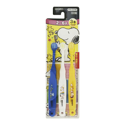 【まとめ買い】Ｂ－６３６１　エビス子供　スヌーピー　２～６才　３本パック 容量3ホン×12点セット エビス 歯ブラシ