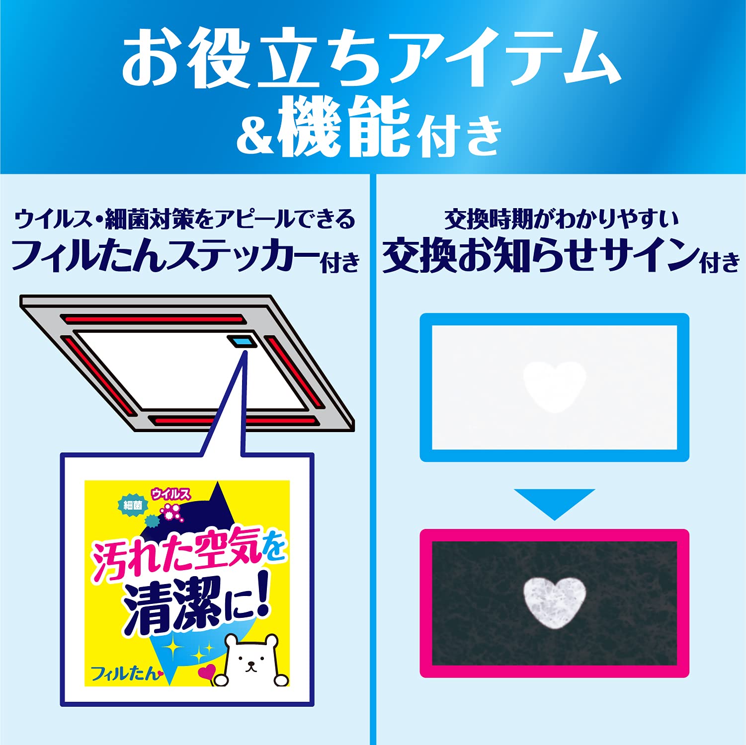 【まとめ買い】ウイルス対策ホコリとりフィルター　業務用エアコン用 容量1ﾏｲ×10点セット 東洋アルミ フィルター